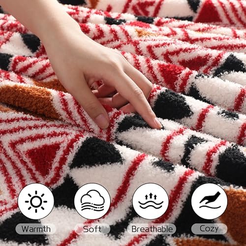 ReyyNio Electric Heated Blanket Throw Size 50"x60", 3H Auto-Off, Bohemia