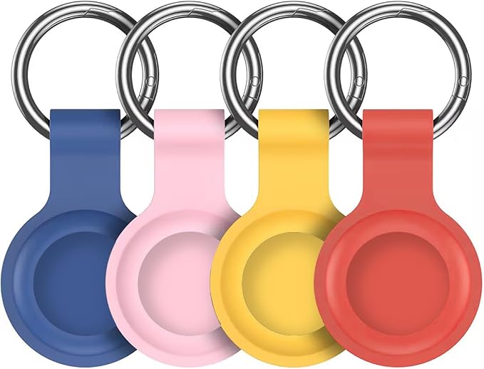 Compatible for AirTag Holder Keychain for Apple Air Tag 1st&2nd Generation | Airtag Key Chain Ring Case Cover for Air Tag Holder GPS Tracker Item Air Tags Finders Air Tagholder for Kids,Bags,Luggages