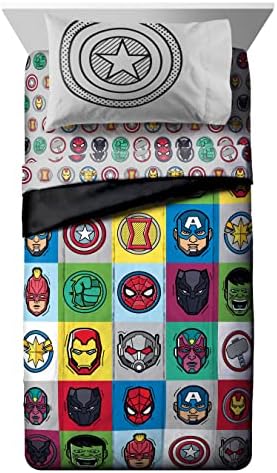 Marvel Avengers Full Size Comforter Set 7 Piece Kids Bedding, Multi