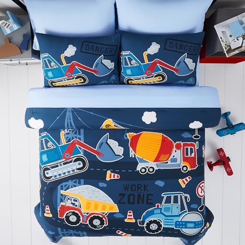 Full Size Comforter Sets for Boys - 7 Pieces Truck Full Size Bedding Set