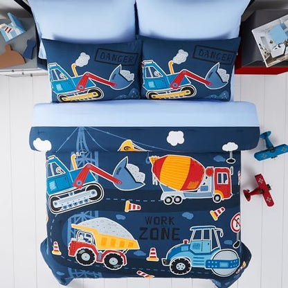 Full Size Comforter Sets for Boys - 7 Pieces Truck Full Size Bedding Set