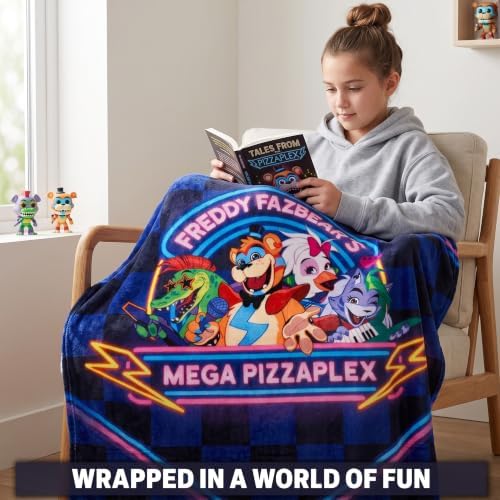Get Trend Five Nights at Freddy's Fleece Throw Blanket for Boys, 51 x 59 in