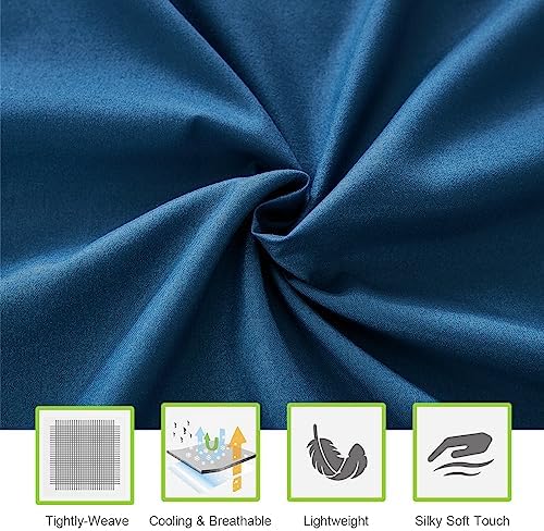 ILAVANDE Navy Blue Queen Sheets Set 6 Piece,Hotel Luxury Super Soft 1800 Series Microfiber Queen Bed Sheets Set-Wrinkle Free & Breathable-14 Deep Pocket Sheets for Queen Size Bed(Queen,Navy Blue)