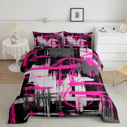 Feelyou Striped Comforter Set King Size Kids Boys Bedding