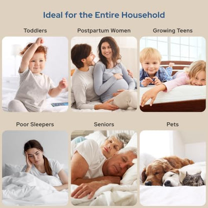 BEDLORE Waterproof Mattress Protector, Twin XL Size Mattress Pad