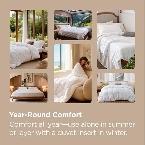 Bedsure Duvet Cover King Size, 3Pcs Double Brushed Bedding Set, Terracotta