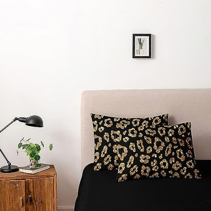 Full Size Cheetah Print Duvet Cover Set Leopard Print Comforter Covers Brown Lip Bed Set Animal Print Bedroom Decor for Kids Teens Boys and Girls