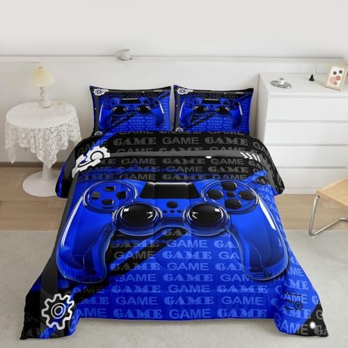 Feelyou Gamer Comforter Set Twin Size Game Controller Comforter for Kids