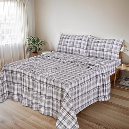 RUVANTI Flannel Sheets Set Full Size,Modest