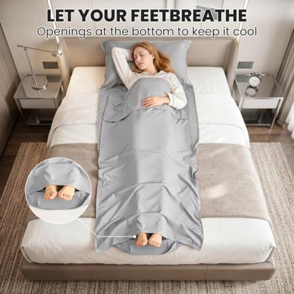 Sleeping Bag Liner,Extra Wide Travel Sheets for Hotel,3 Size