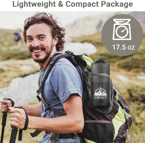 Sleeping Bag Liner,Travel Sheets & Adult Sleep Sack & Self Tan Sleep Sack for Backpacking,Hotel, Hostels, Lightweight Single Camping Sleep Pod