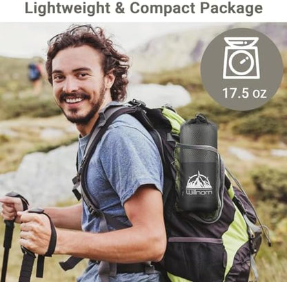 Sleeping Bag Liner,Travel Sheets & Adult Sleep Sack & Self Tan Sleep Sack for Backpacking,Hotel, Hostels, Lightweight Single Camping Sleep Pod