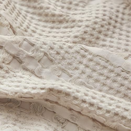 PHF Cotton Waffle Body Pillowcase 20" x 54", Oatmeal, No Insert