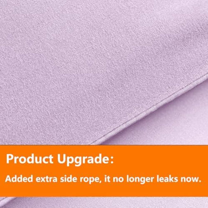 TAIMIT Light Purple King Comforter Set - 7 Pieces, Bed in a Bag Bedding Sets with All Season Soft Quilted Warm Fluffy Comforter,Flat Sheet,Fitted Sheet,2 Pillow Shams,2 Pillowcases