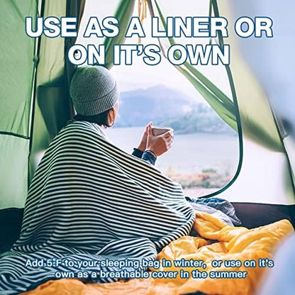 JAICOM Sleeping Bag Liner, Travel Sheets Ultralight Summer Sleeping Bag