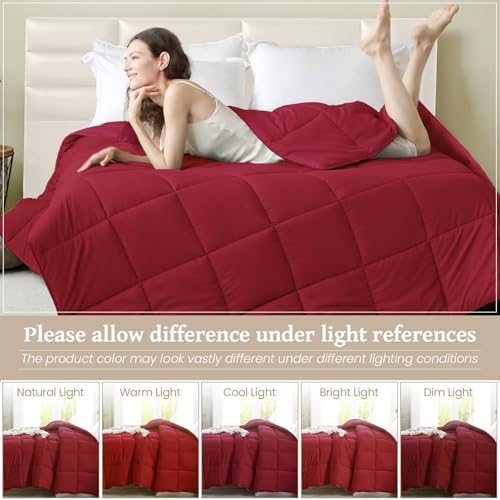 Homelike Moment Comforters Queen Size - Bed Duvet Insert Lightweight