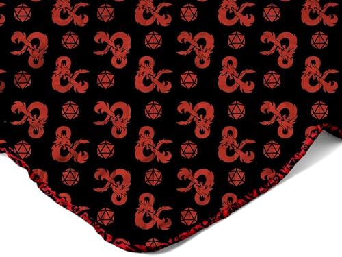 Northwest Dungeons & Dragons “Heed The Call” Twin Quilted Blanket, Cozy Fantasy Bedding for Gamers, Kids & Adults, Throw for Bedroom, Sofa, or Game Room Décor, 60 x 90 Inches