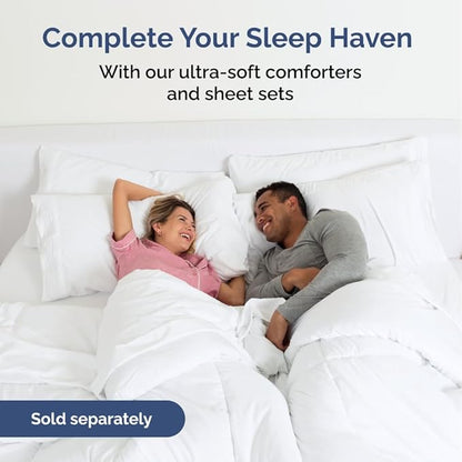 Wrap Around Dust Ruffle Bed Skirt - Brown - for King Size Beds with 12 Inch Drop - Easy Fit Elastic Strap - Adjustable Pleated Bedskirt w/Brushed Fabric - Wrinkle Free - for Women, Men, Kids & Teens