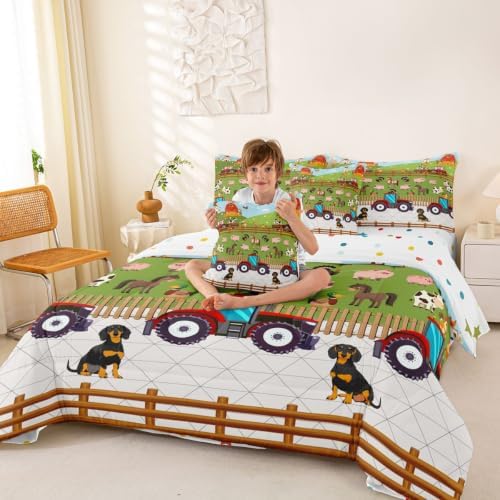 Erosebridal Farm Animals 7 Pieces Bedding Set