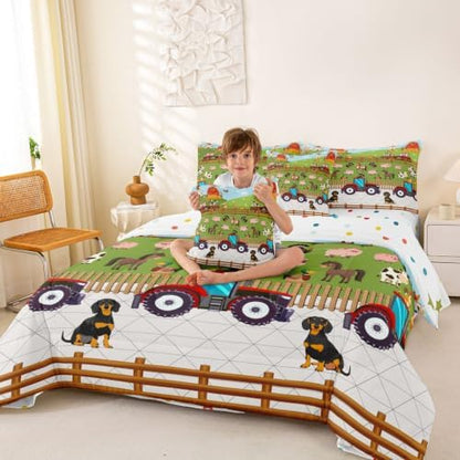 Erosebridal Farm Animals 7 Pieces Bedding Set