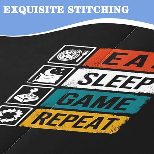 Nesker Gaming Twin Zipper Bedding for Boys, 3-Piece-All-in-one