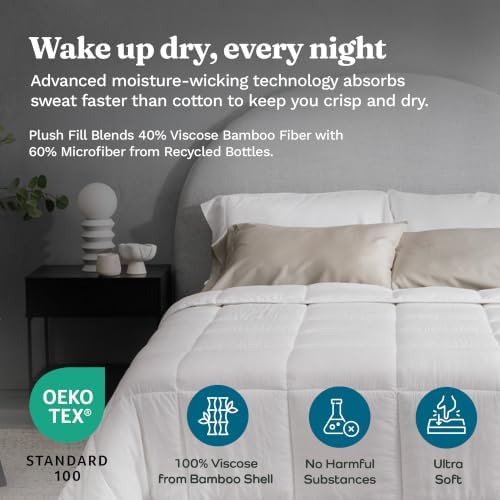 Olive + Crate Bamboo Comforter - Twin XL Duvet Insert, 62"x90"