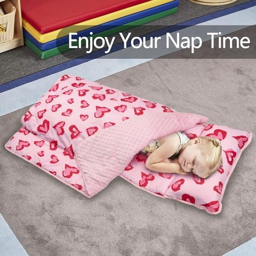 Primlect Toddler Nap Mat with Pillow, Thickened Extra Large Sleeping Bag