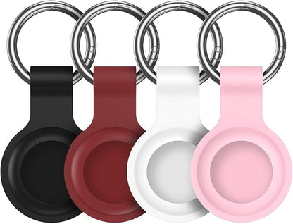 Compatible for AirTag Holder Keychain for Apple Air Tag 1st&2nd Generation | Airtag Key Chain Ring Case Cover for Air Tag Holder GPS Tracker Item Air Tags Finders Air Tagholder for Kids,Bags,Luggages