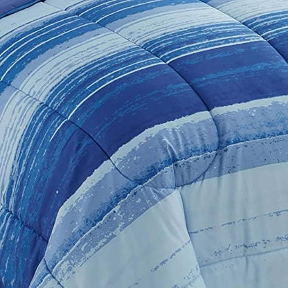 Sweet Home Collection 5 Piece Comforter Set Bag Solid Color All Season Soft Down Alternative Blanket & Luxurious Microfiber Bed Sheets, Siena, Twin