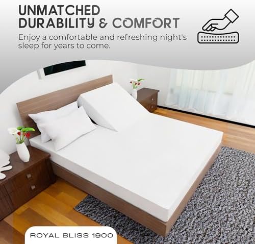Top Split King Sheets Sets for Adjustable Bed, 4 Pcs Deep Pockets Double Brushed Microfiber Sheets, 34 Inch Split Top Fitted Sheet, 1 King Flat Sheet and 2 Pillowcases - White