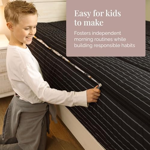 Beddy's Black Jungle Animal All-in-One Zipper Bedding Set for Kids - Twin