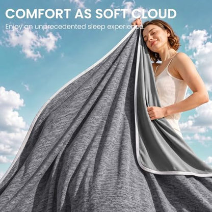Topcee Cooling Blanket Throw 50"x70" for Hot Sleepers Summer Blanket