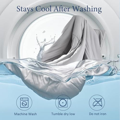 Cooling Comforter for Hot Sleepers, Queen 90x90, Light Blue