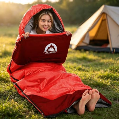 SWTMERRY Sleeping Bag 3 Seasons (Summer, Spring, Fall) Warm & Cool Weather - Lightweight,Waterproof Indoor & Outdoor Use for Kids, Teens & Adults for Hiking and Camping
