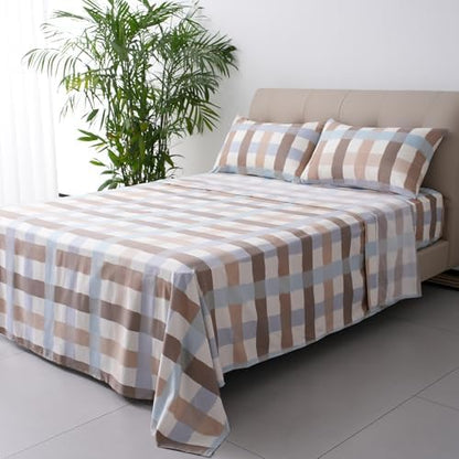 Best Season Queen Size Sheet Set 4 Piece -Microfiber Soft Durable Bedding Sheet Set,Deep Pocket,Stain,Fade & Wrinkle Resistant