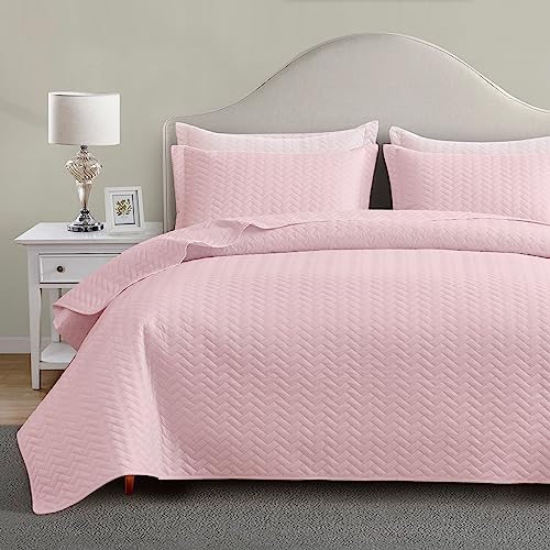 Maple&Stone Pink Quilt Set Twin/Twin XL, Extra Long Bedspread