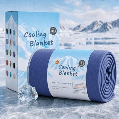 Topcee Cooling Blanket Queen Size 90"x90" for Hot Sleepers Summer Blanket