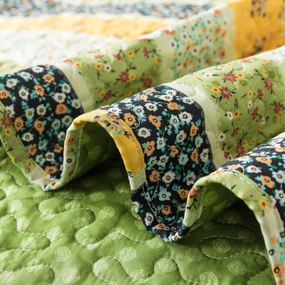 HoneiLife Queen Quilt Bedding Sets - 3 Piece Microfiber Quilt Set Reversible Bedspreads Rustic Coverlets for Queen Bed