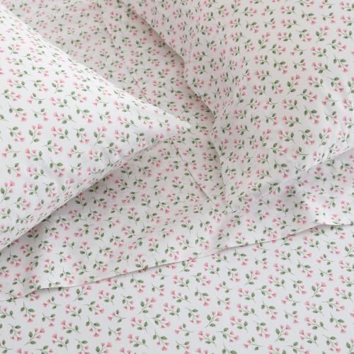 Martha Stewart - Twin Size Sheet Set with Fitted Sheet & Pillowcase