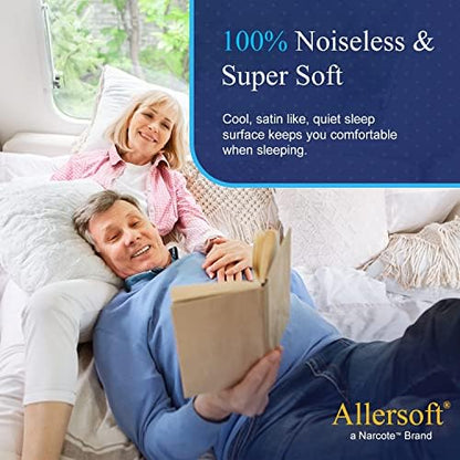 RV 6 Sided Zippered Mattress Protector with Secure Locking Zipper 28x72. Creates a Natural Seal Around Your Mattress from Dust, Pet Dander, Pollen, Liquids & More. Oeko-Tex Cert
