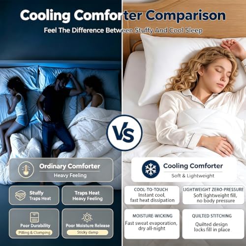 Cooling Comforter for Hot Sleepers Night Sweats King Summer/Fall Comforter