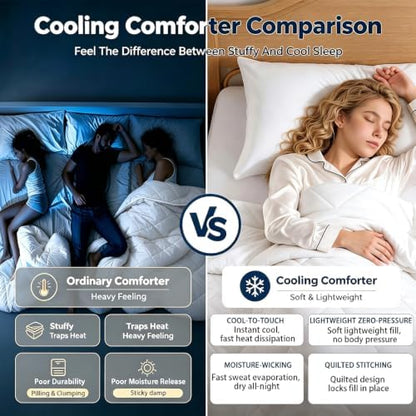 Cooling Comforter for Hot Sleepers Night Sweats King Summer/Fall Comforter