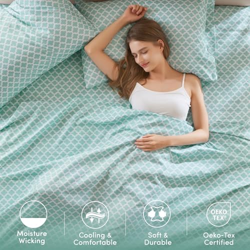 Comfort Spaces Coolmax Moisture Wicking Cooling Sheet Set, Queen 4 Piece
