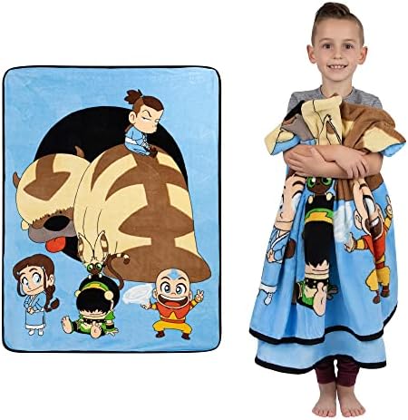 Franco Kids Bedding Soft Plush Micro Raschel Throw, 46 in x 60 in, Avatar The Last Airbender