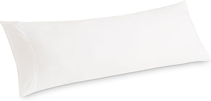 Bedsure Body Pillow Case Cover - Ivory Brushed Microfiber Long Pillow Cases, Ultra Soft and Cozy Body Pillowcase with Envelope Closure for Kids, Wrinkle, Fade Resistant, 1 Pack, 20x54 Inches
