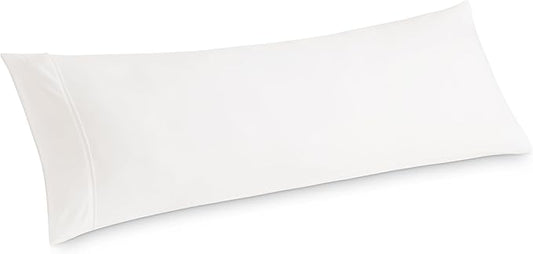 Bedsure Body Pillow Case Cover - Ivory Brushed Microfiber Long Pillow Cases, Ultra Soft and Cozy Body Pillowcase with Envelope Closure for Kids, Wrinkle, Fade Resistant, 1 Pack, 20x54 Inches