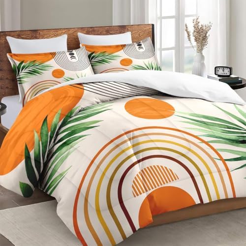 WeCozy Full Comforter Set, 3 Pieces Contemporary Mid Bedding, All Season