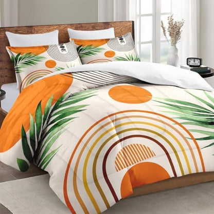 WeCozy Full Comforter Set, 3 Pieces Contemporary Mid Bedding, All Season