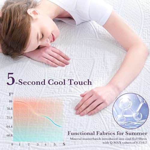 SINWEEK 2 Inch Gel Memory Foam Mattress Topper, Twin XL Size