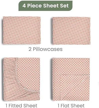 EcoPure Full Size Sheet Set, Orange